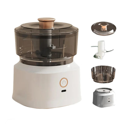 USB Rechargeable Electric Garlic Chopper — Mini Food Processor and Vegetable Mincer
