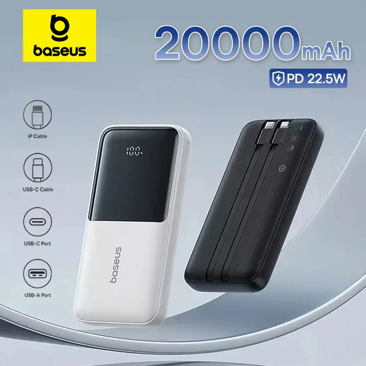 20,000mAh Fast Charging Portable Power Bank — PD 22.5W Travel Phone Charger