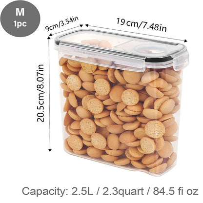 Airtight Cereal Storage Containers — BPA-Free Pantry Canisters with Lids
