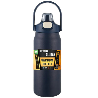 Stainless Steel Insulated Travel Tumbler with Straw — Vacuum Flask for Hot and Cold Drinks