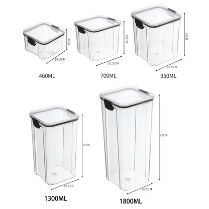 Airtight Kitchen Storage Jars — Pantry Canisters for Grain and Cereal