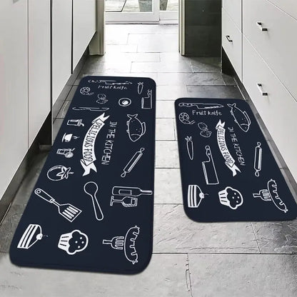 Non-Slip Kitchen and Bathroom Floor Mat — Quick-Dry Absorbent Rug