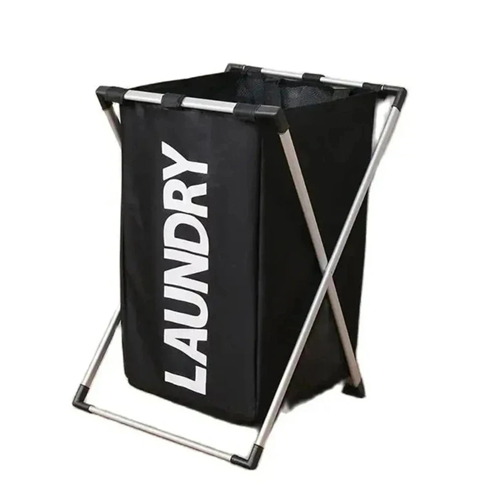 Foldable Laundry Basket with Sorting Sections — Waterproof Storage for Clothes