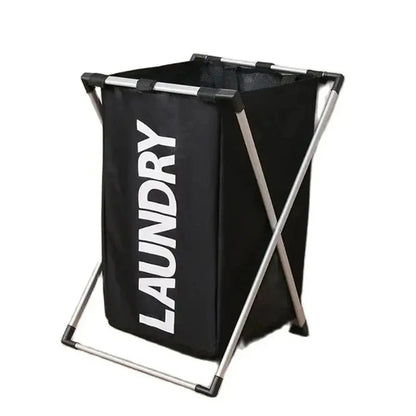 Foldable Laundry Basket with Sorting Sections — Waterproof Storage for Clothes