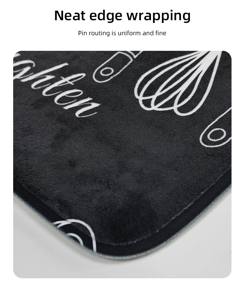 Non-Slip Kitchen and Bathroom Floor Mat — Quick-Dry Absorbent Rug