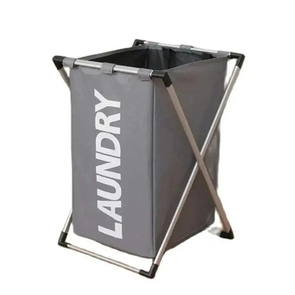 Foldable Laundry Basket with Sorting Sections — Waterproof Storage for Clothes