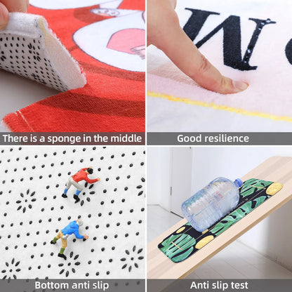 Non-Slip Kitchen and Bathroom Floor Mat — Quick-Dry Absorbent Rug