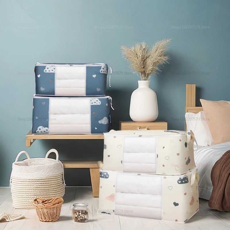 Large Non-Woven Storage Bag with Handles — Foldable, M or L