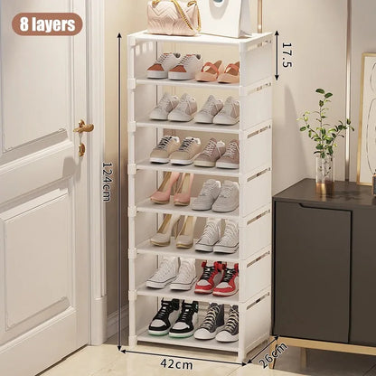 Stackable Non-Woven Shoe Rack Organizer — 4 to 7 Tiers