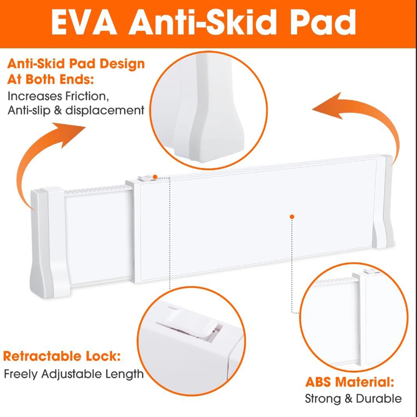 Adjustable Expandable Drawer Dividers — Set of 1 to 8