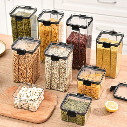 Airtight Kitchen Storage Jars — Pantry Canisters for Grain and Cereal