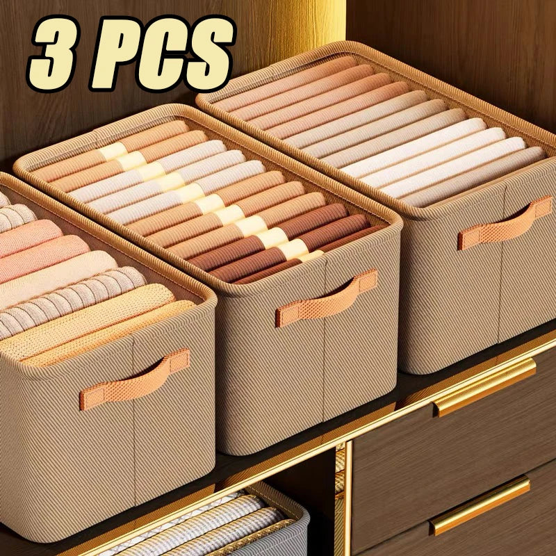 Closet Clothing Organizer Set — Collapsible Storage Bags for Clothes