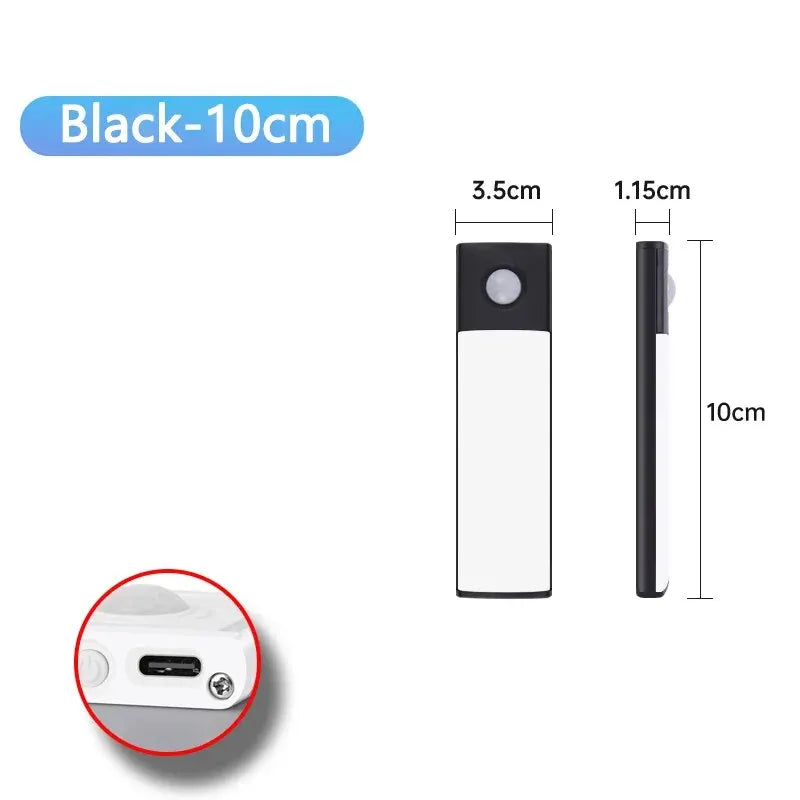 Under Cabinet Motion Sensor LED Light — USB Rechargeable Kitchen and Closet Lighting