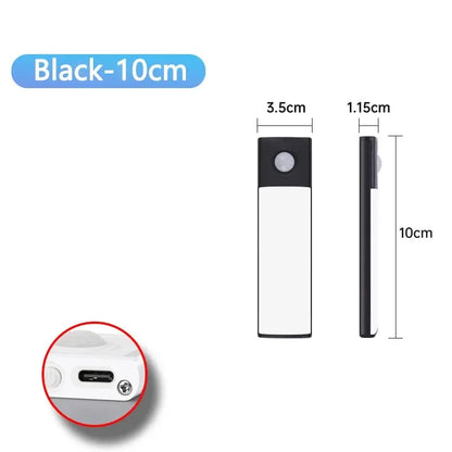 Under Cabinet Motion Sensor LED Light — USB Rechargeable Kitchen and Closet Lighting
