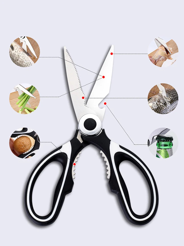Kitchen Shears — Heavy-Duty Scissors for Meat, Fish and Herbs