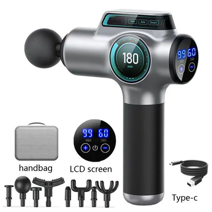 Professional Percussion Muscle Massage Gun — Deep Tissue Massager for Back, Neck and Body Recovery