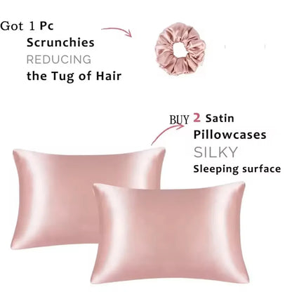 Satin Pillowcase for Hair and Skin — Smooth Pillow Cover for Better Sleep
