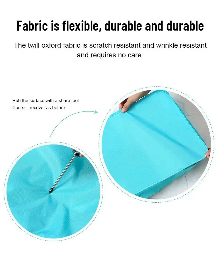 6 Piece Travel Storage Bag Set — Waterproof Luggage Organizer Bags for Clothes and Accessories