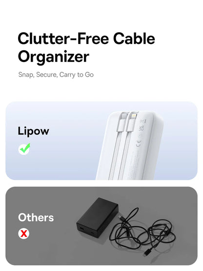 20,000mAh Fast Charging Portable Power Bank — PD 22.5W Travel Phone Charger