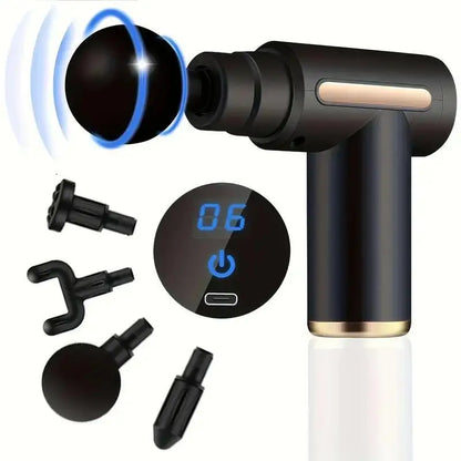 Professional Percussion Muscle Massage Gun — Deep Tissue Massager for Back, Neck and Body Recovery