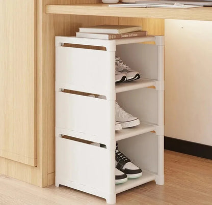 Stackable Non-Woven Shoe Rack Organizer — 4 to 7 Tiers