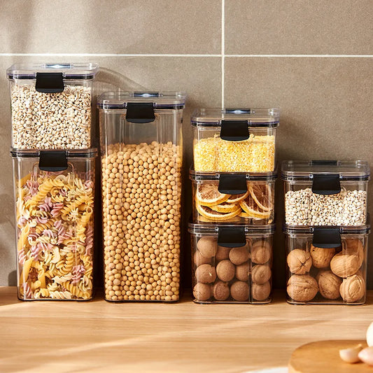 Airtight Kitchen Storage Jars — Pantry Canisters for Grain and Cereal