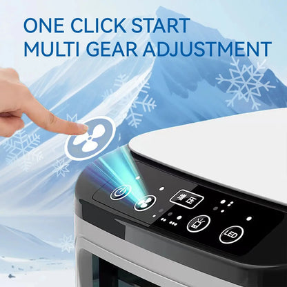 Portable Mini Evaporative Air Cooler with 900ml Water Tank — 3-Speed Desktop Personal Cooler