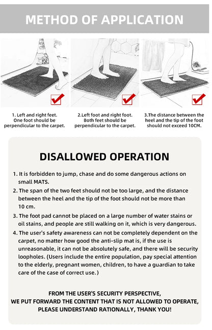 Non-Slip Kitchen and Bathroom Floor Mat — Quick-Dry Absorbent Rug