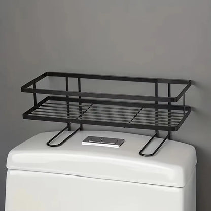 No-Drill Freestanding Bathroom Storage Rack Organizer