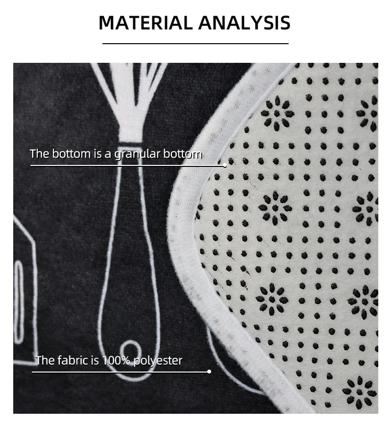 Non-Slip Kitchen and Bathroom Floor Mat — Quick-Dry Absorbent Rug