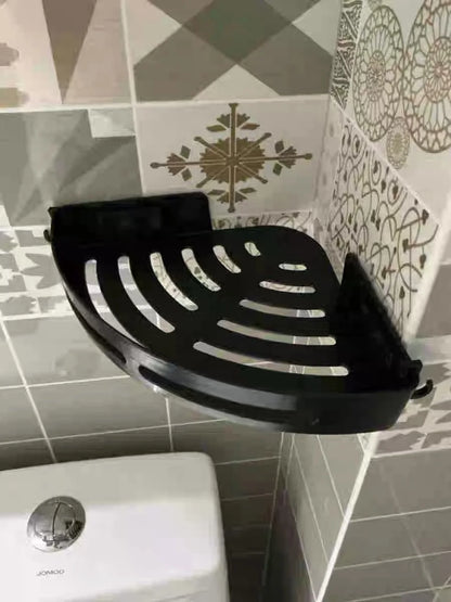No-Drill Adhesive Shower Shelf — Waterproof Wall-Mounted Bathroom Storage Rack