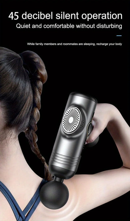 Professional Percussion Muscle Massage Gun — Deep Tissue Massager for Back, Neck and Body Recovery