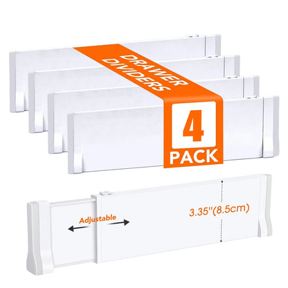 Adjustable Expandable Drawer Dividers — Set of 1 to 8
