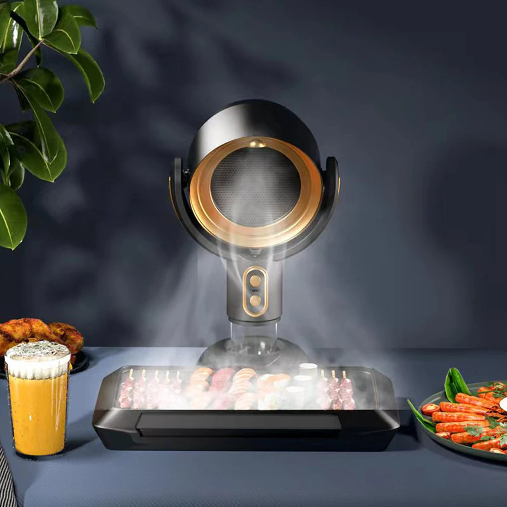 Portable Desktop Range Hood — USB Rechargeable Kitchen Exhaust Fan for Apartments, Dorms and RVs