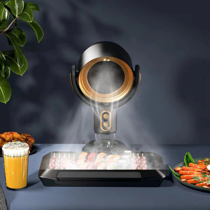 Portable Desktop Range Hood — USB Rechargeable Kitchen Exhaust Fan for Apartments, Dorms and RVs