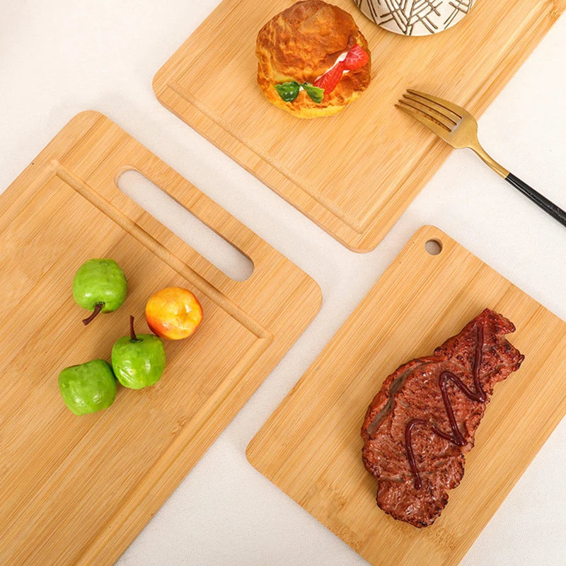 Bamboo Cutting Board — Double-Sided Kitchen Chopping Board with Juice Groove