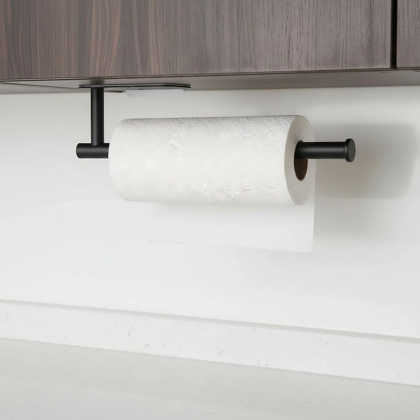 Paper Towel Holder — Wall Mount and Countertop Stainless Steel Kitchen Organizer