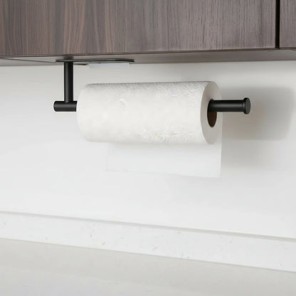 Paper Towel Holder — Wall Mount and Countertop Stainless Steel Kitchen Organizer
