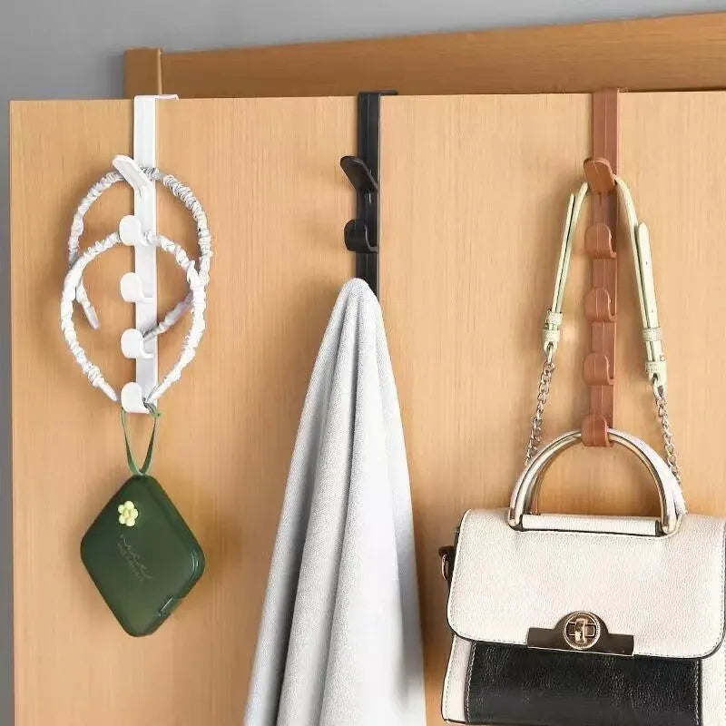 Over-Door Coat and Bag Hook Rack — Multi-Hook, No Drilling