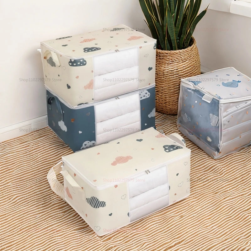 Large Non-Woven Storage Bag with Handles — Foldable, M or L