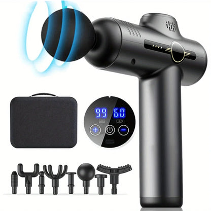 Professional Percussion Muscle Massage Gun — Deep Tissue Massager for Back, Neck and Body Recovery
