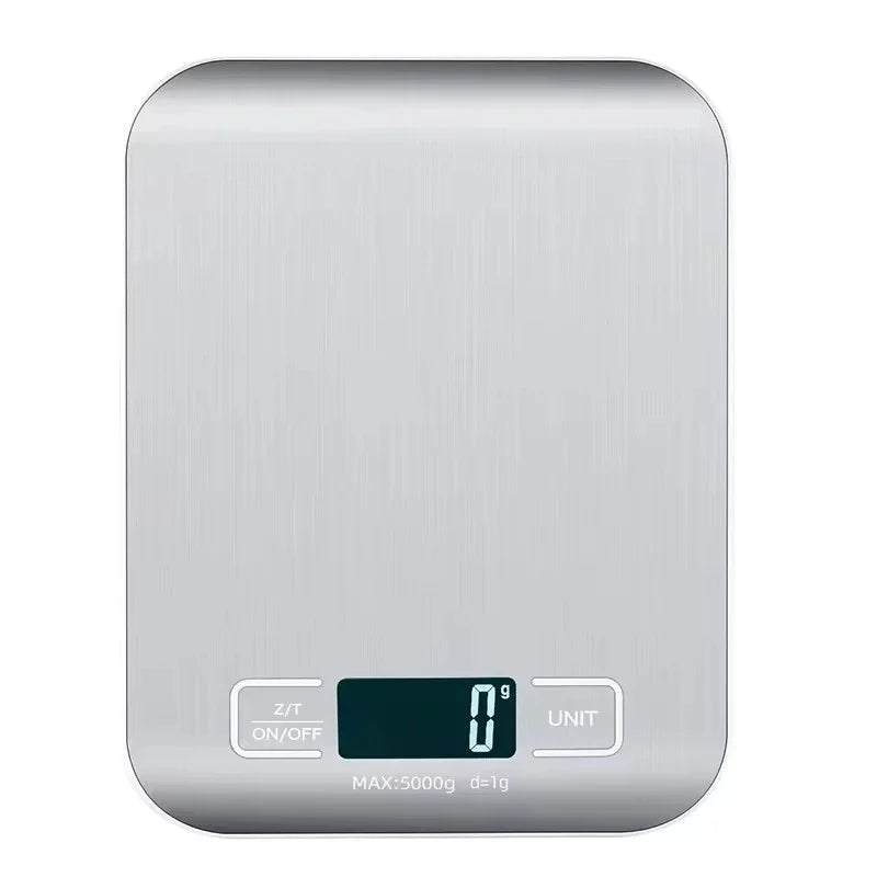 Digital Kitchen Food Scale — Stainless Steel Weighing Scale for Baking and Cooking