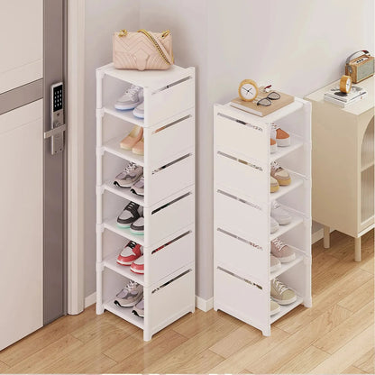 Stackable Non-Woven Shoe Rack Organizer — 4 to 7 Tiers