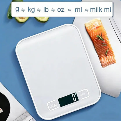 Digital Kitchen Food Scale — Stainless Steel Weighing Scale for Baking and Cooking
