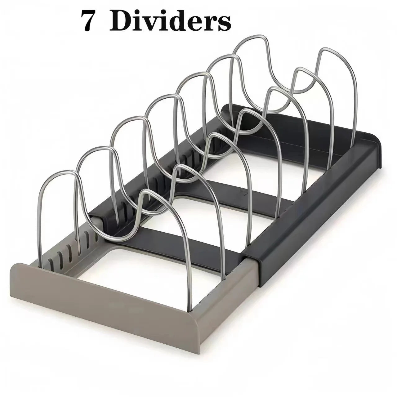 Expandable Cabinet Rack for Pot Lids, Pans and Cutting Boards