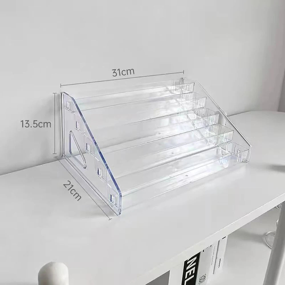 Clear Acrylic Makeup Organizer with Lid — Countertop Cosmetic Storage Box