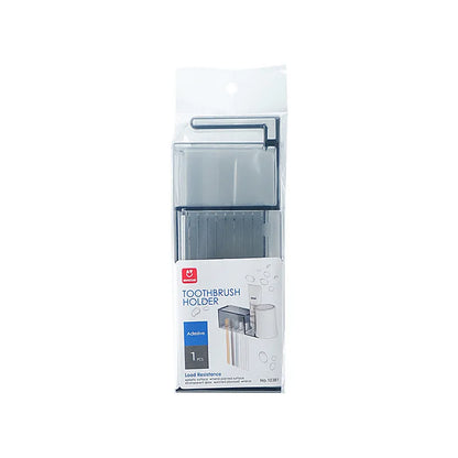 Suction Cup Bathroom Organizer — Wall Mount Toothbrush and Toothpaste Holder