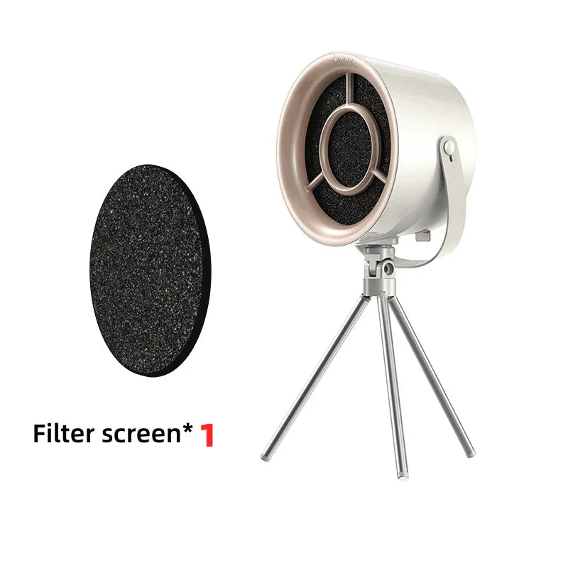 Portable Desktop Range Hood — USB Powered Mini Kitchen Exhaust Fan with 3 Speed Settings and Carbon Filter
