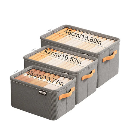 Closet Clothing Organizer Set — Collapsible Storage Bags for Clothes