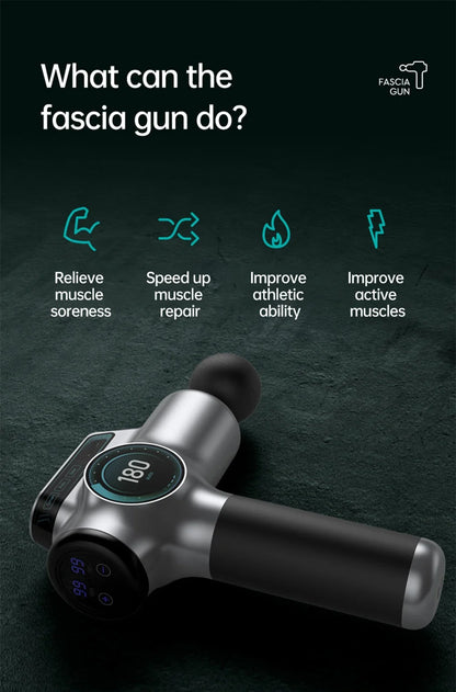 Professional Percussion Muscle Massage Gun — Deep Tissue Massager for Back, Neck and Body Recovery